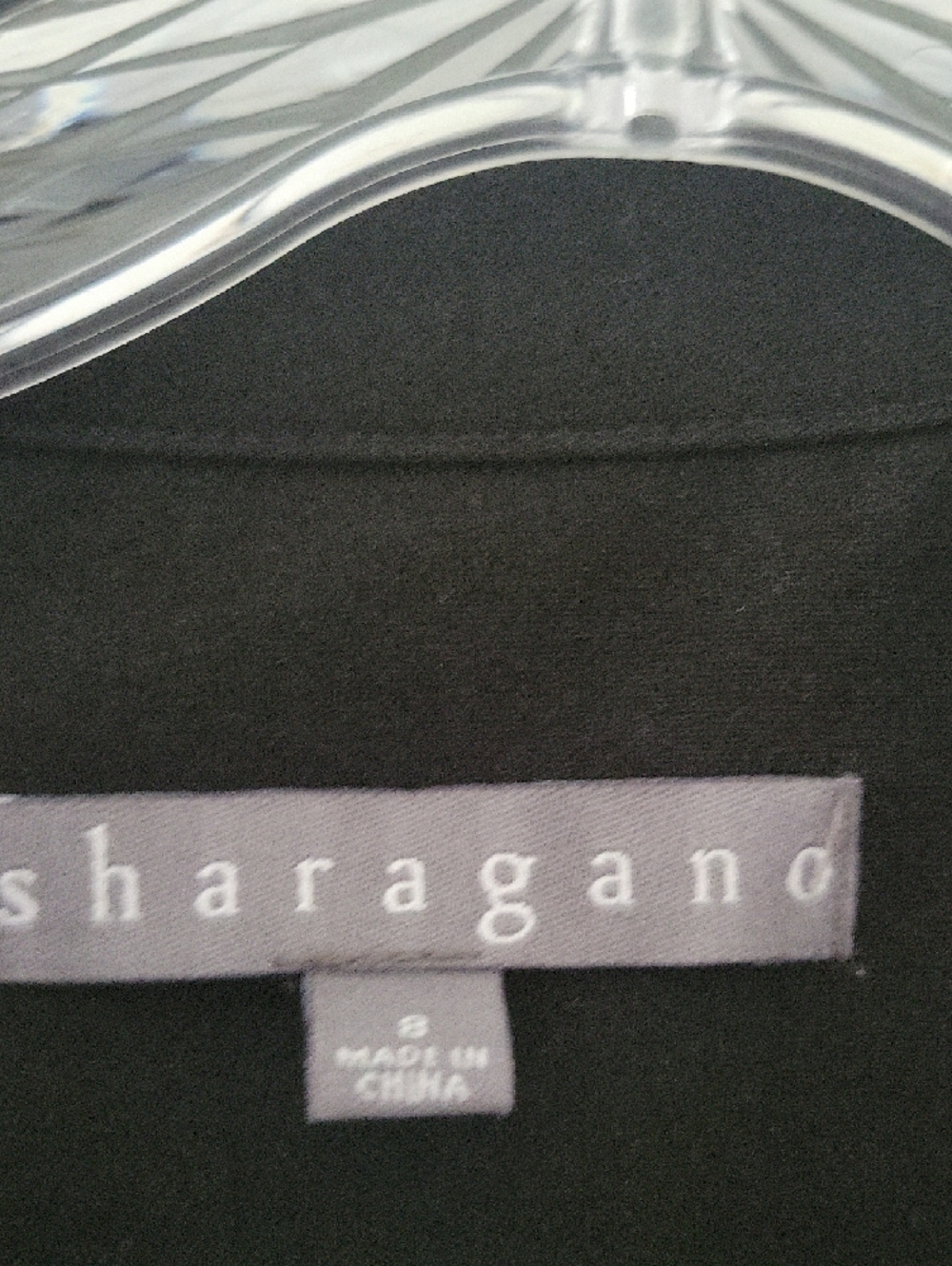 Sharagano Black Sleeveless Button-Front Midi Dress with Tie Waist - Picture 2 of 4